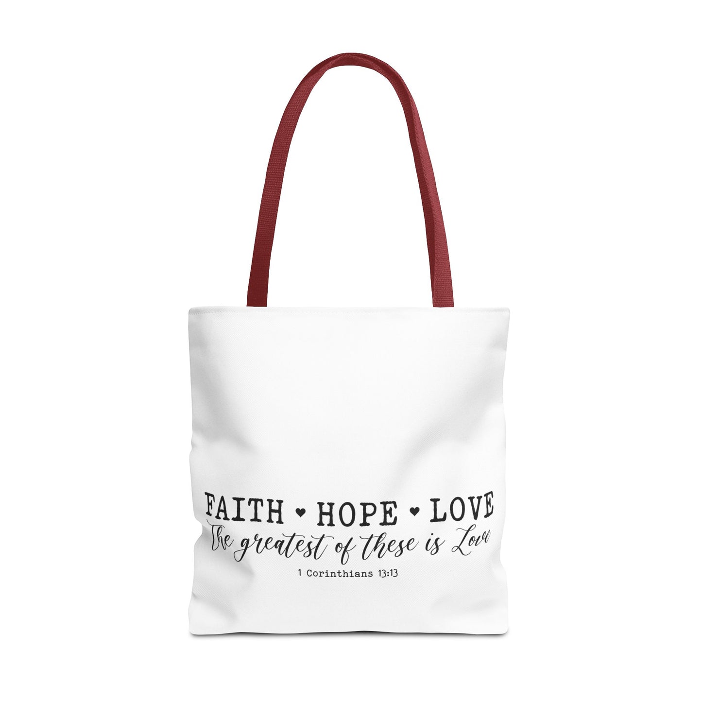 Faith Hope Love Tote Bag