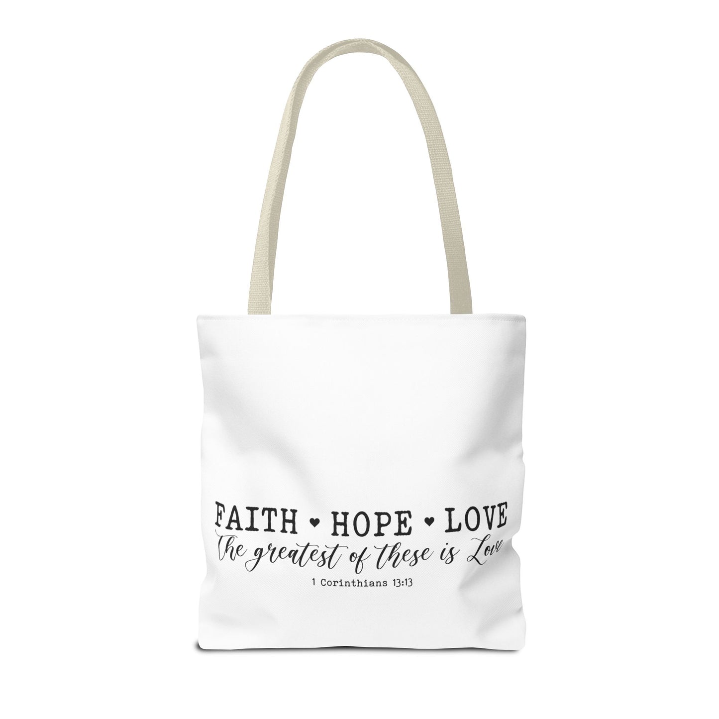 Faith Hope Love Tote Bag