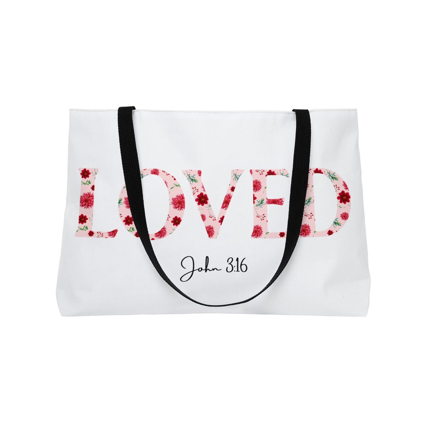 Loved John 3:16 Weekender Tote Bag
