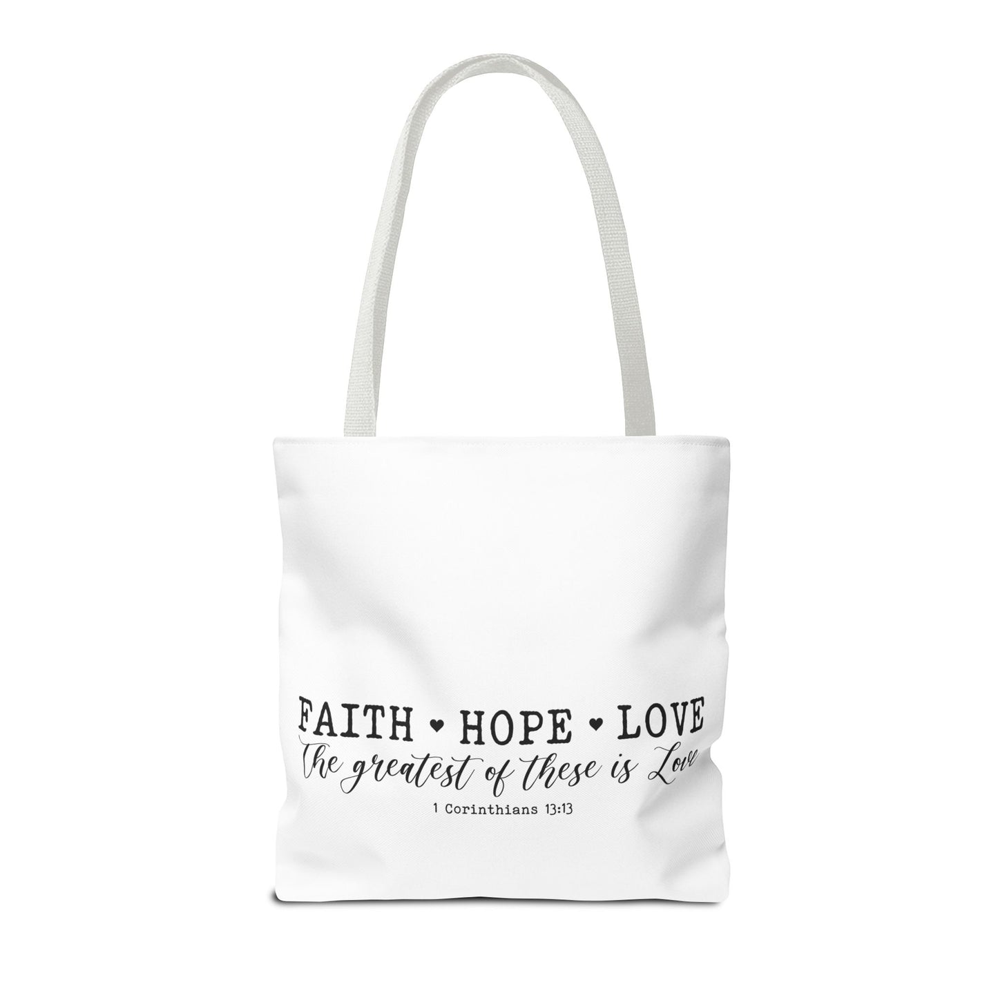 Faith Hope Love Tote Bag