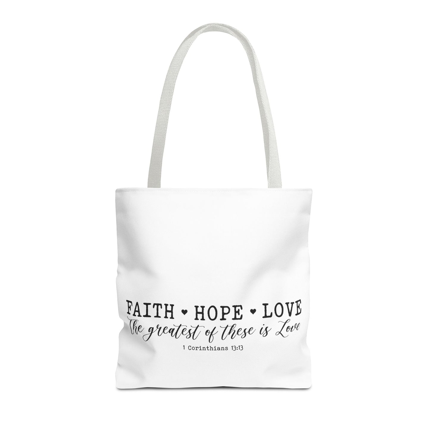 Faith Hope Love Tote Bag