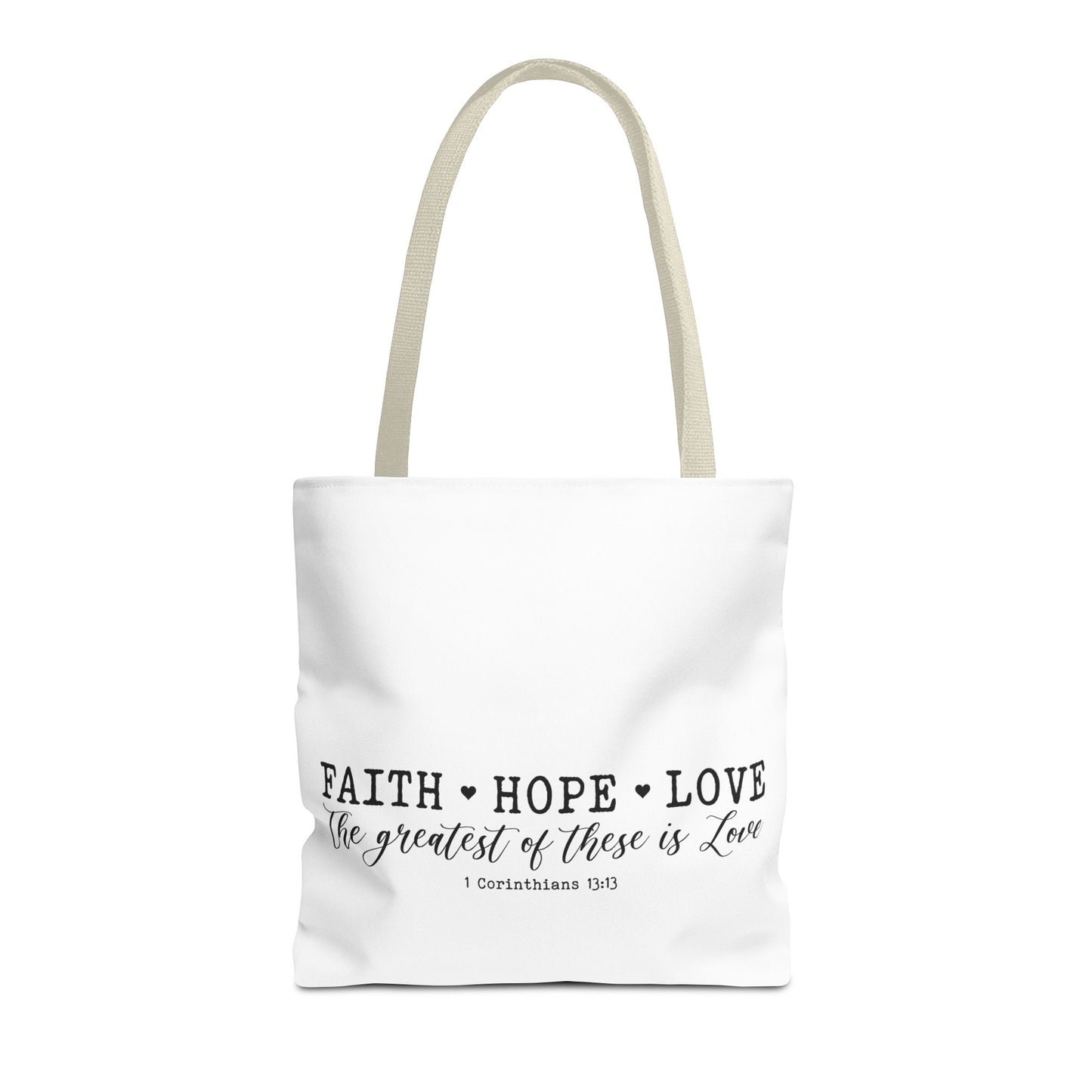 Faith Hope Love Tote Bag