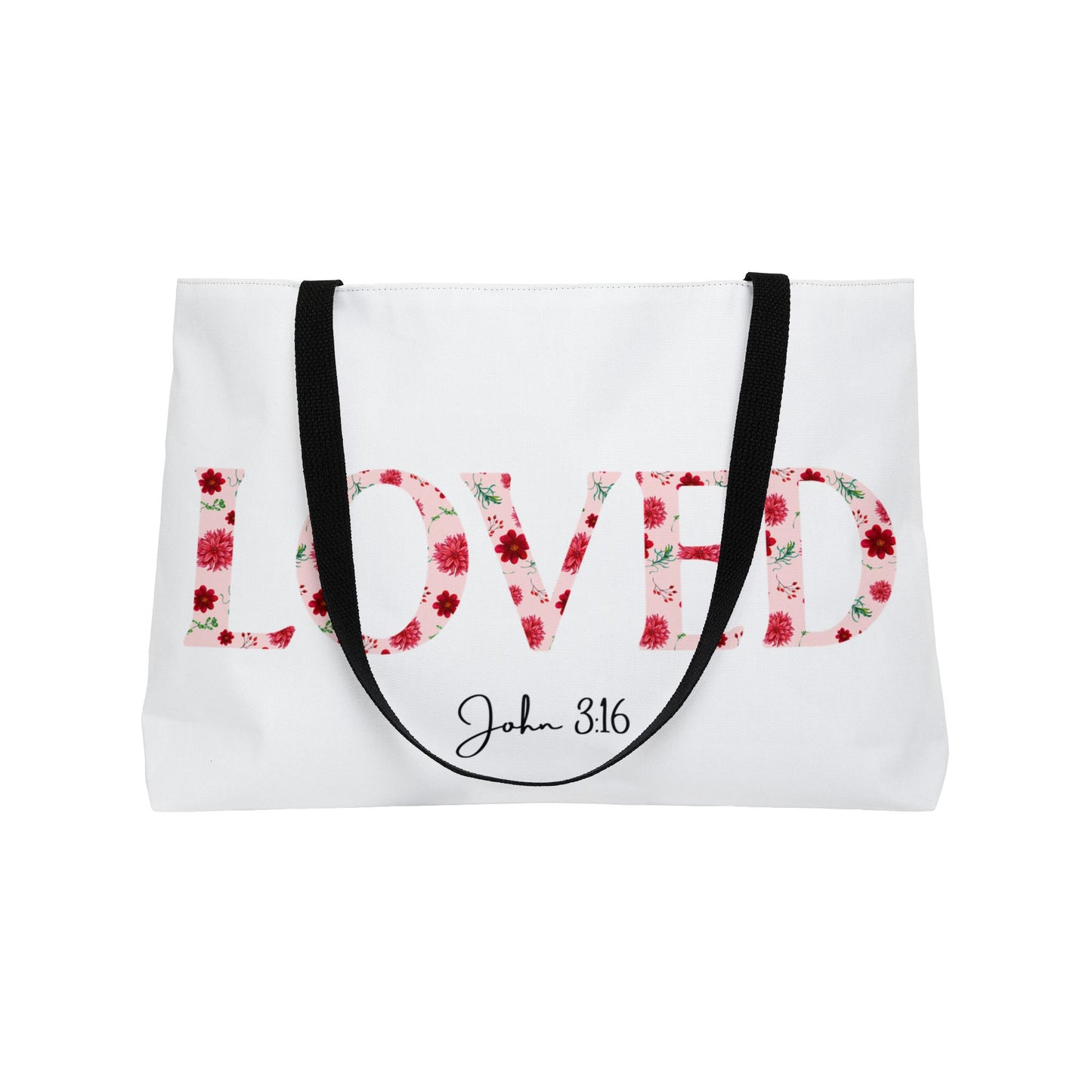 Loved John 3:16 Weekender Tote Bag