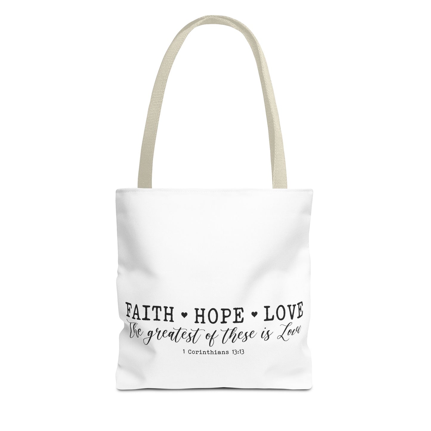 Faith Hope Love Tote Bag