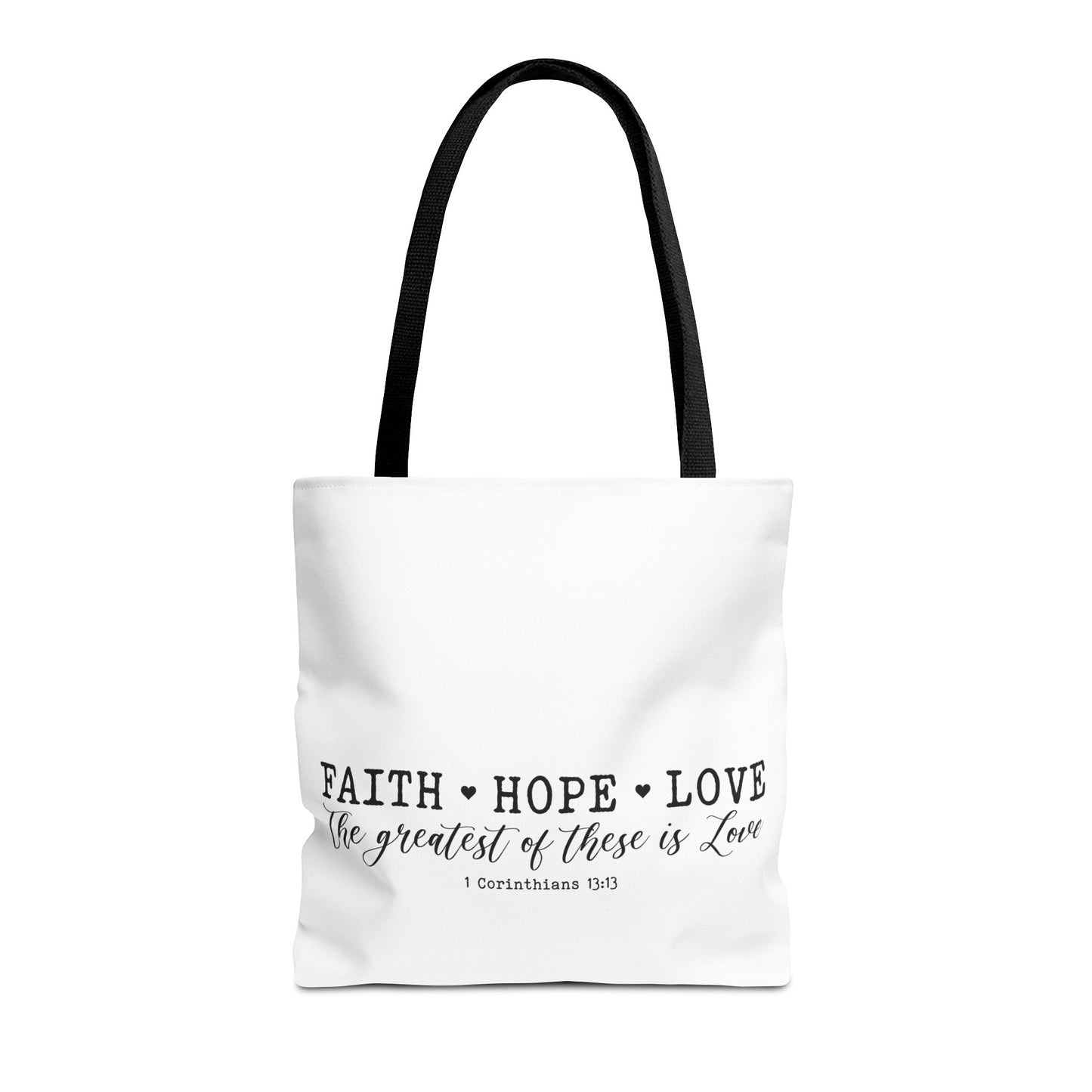 Faith Hope Love Tote Bag