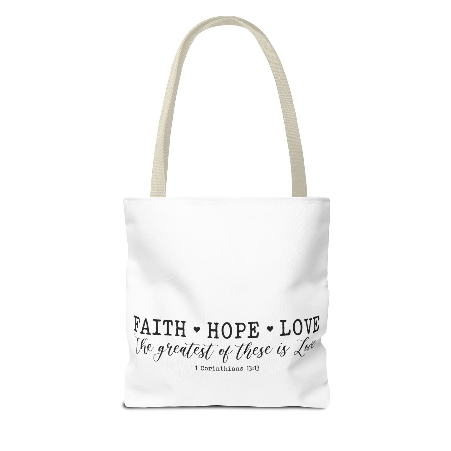 Faith Hope Love Tote Bag