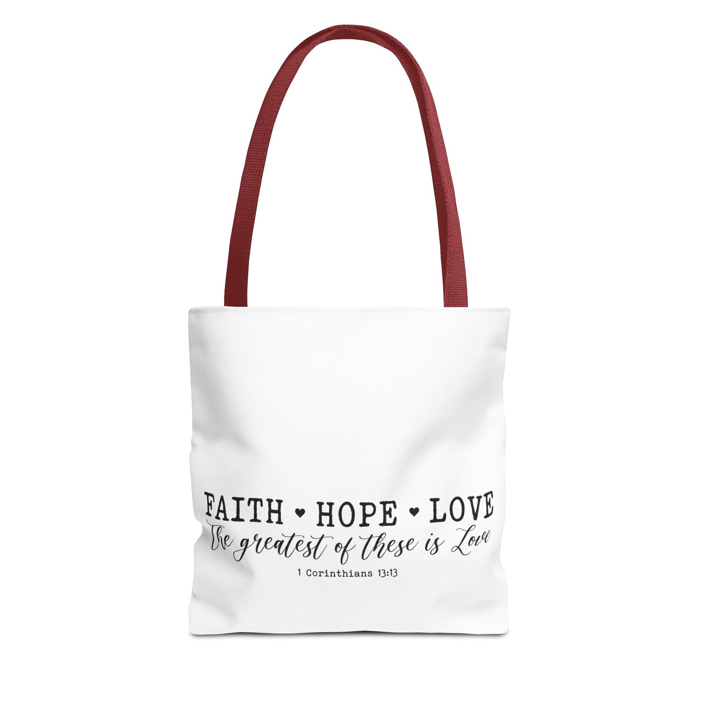 Faith Hope Love Tote Bag