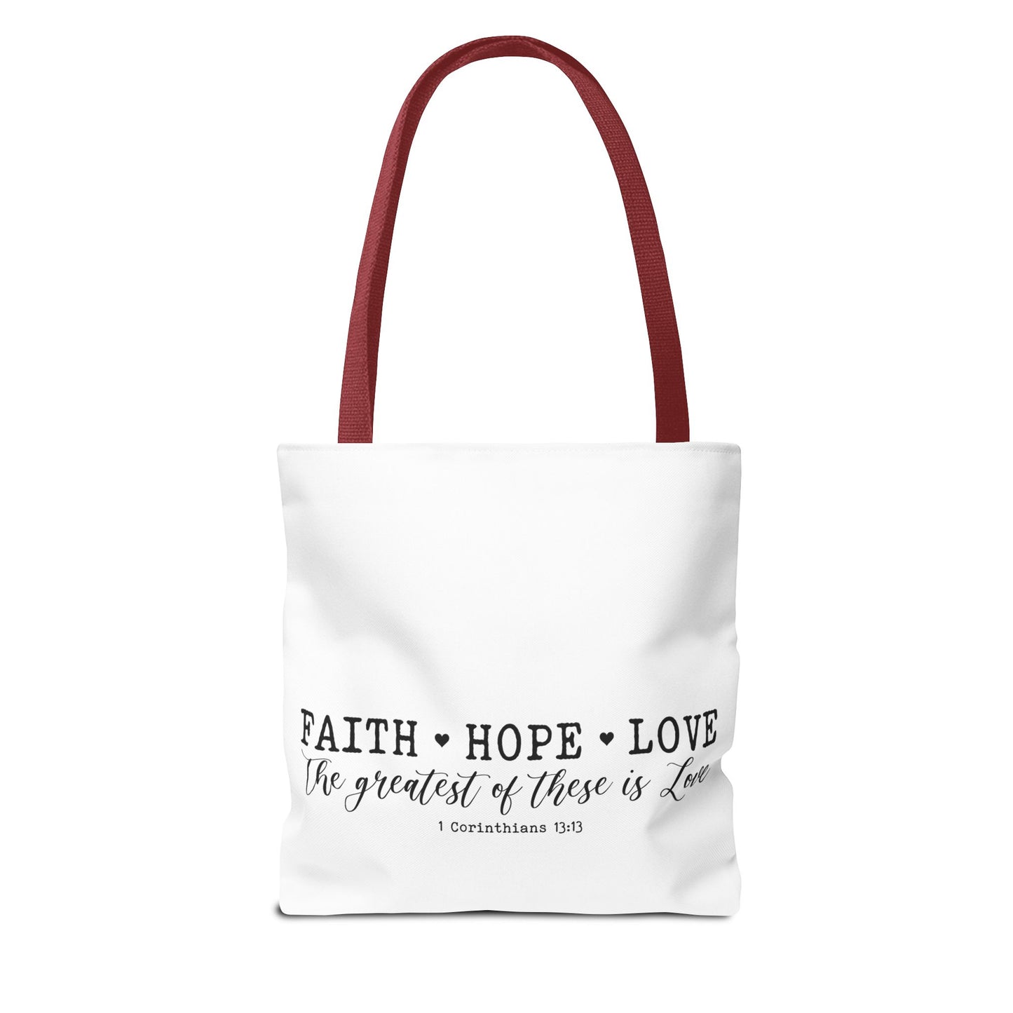 Faith Hope Love Tote Bag