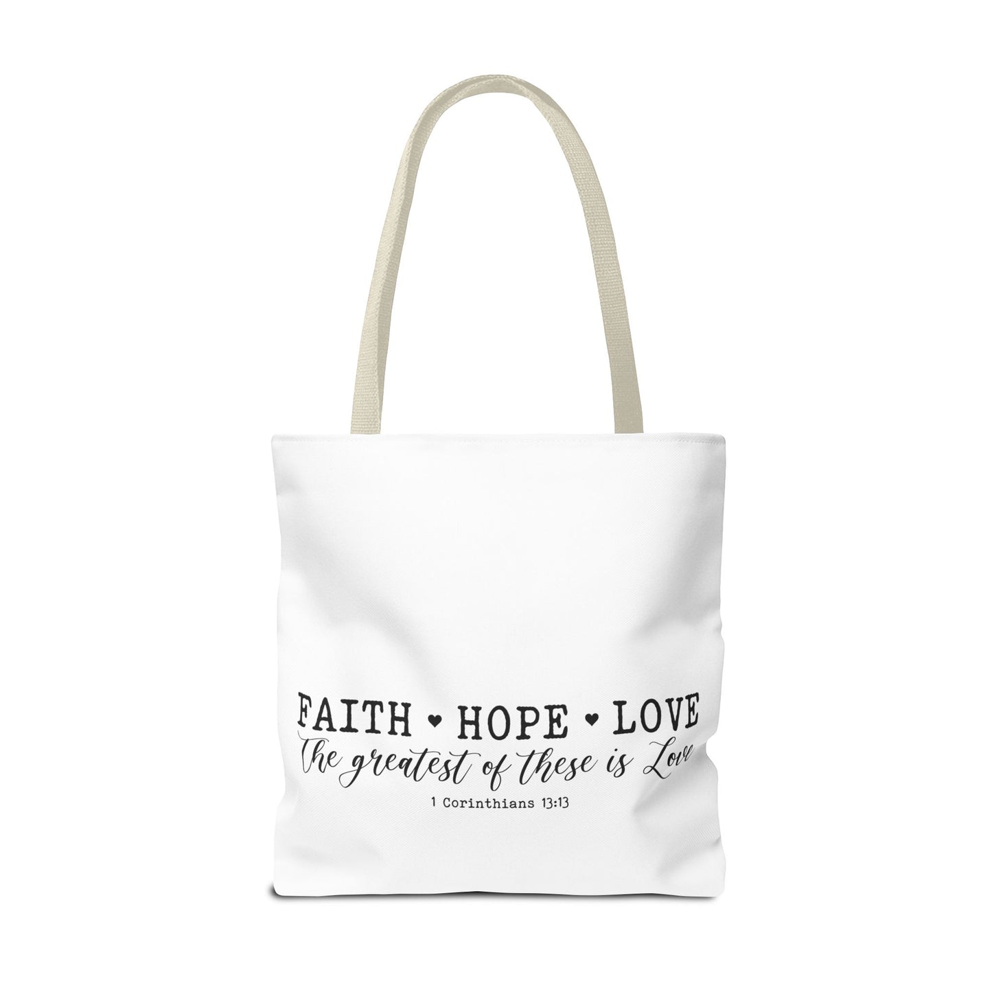 Faith Hope Love Tote Bag