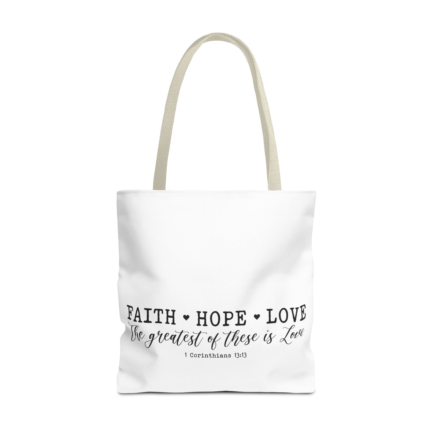 Faith Hope Love Tote Bag
