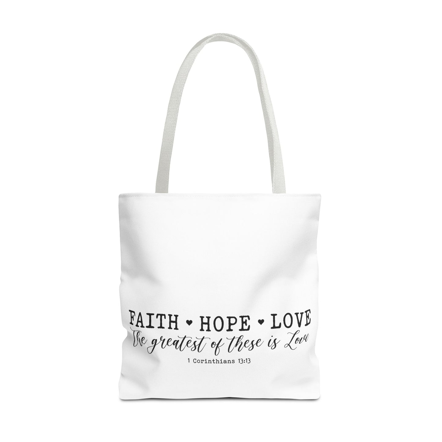 Faith Hope Love Tote Bag