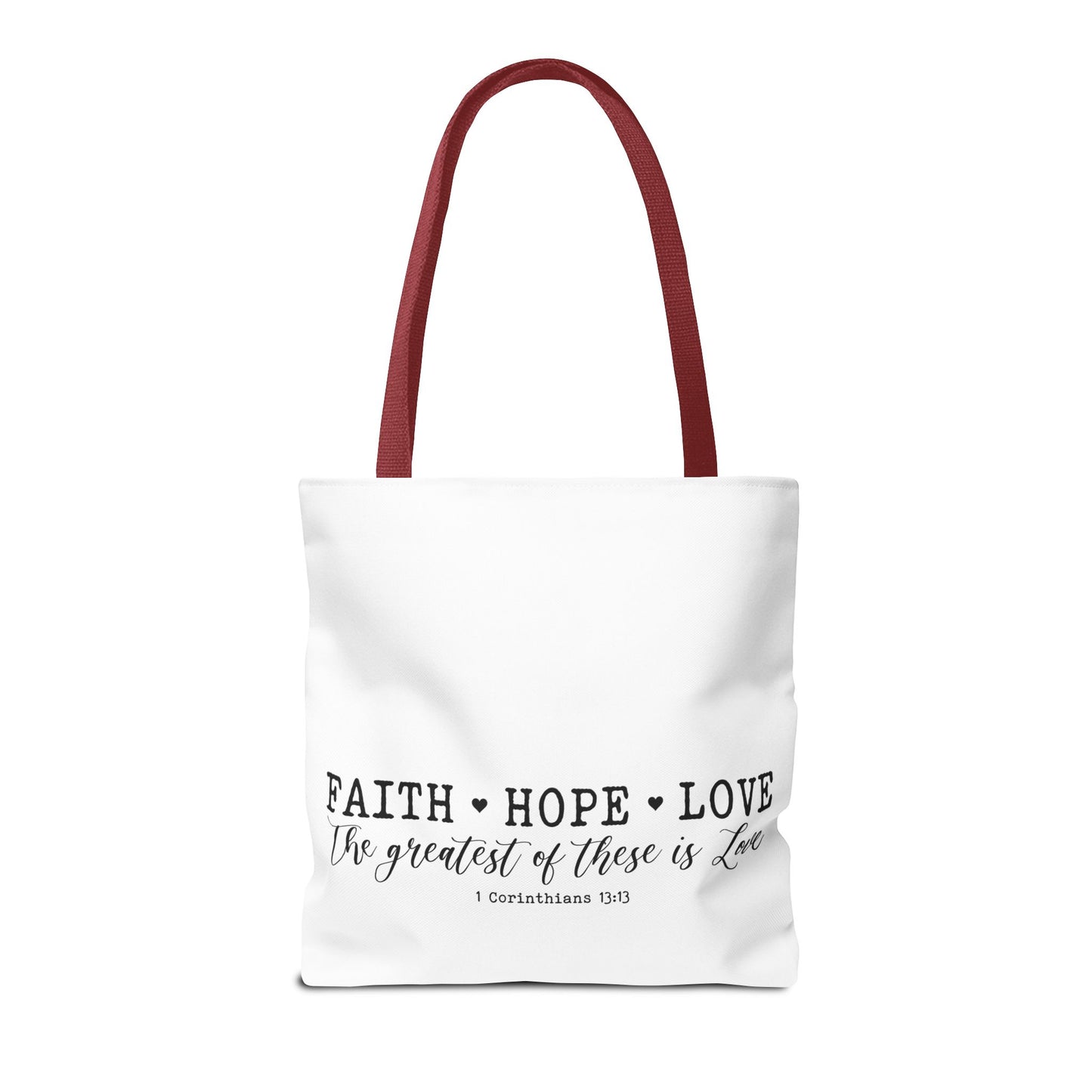Faith Hope Love Tote Bag