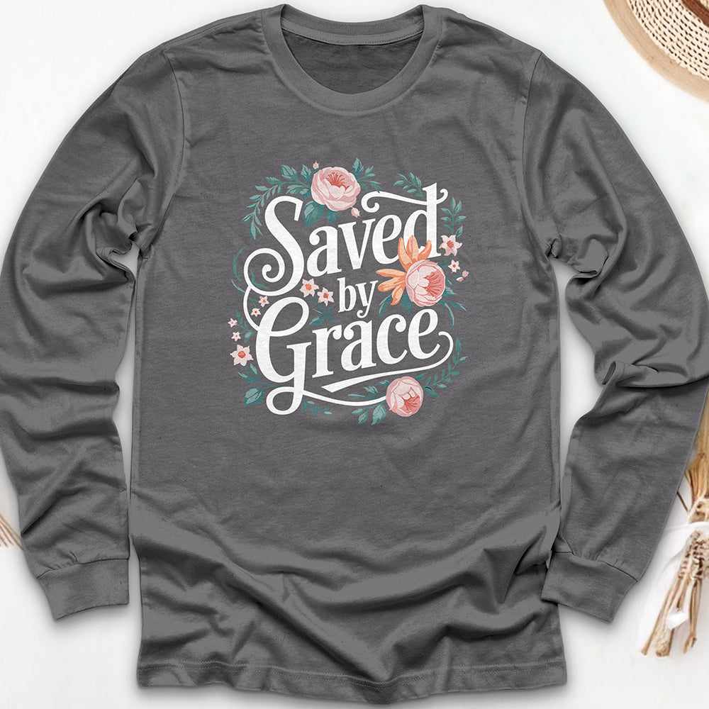 Saved By Grace Long Sleeve Tee
