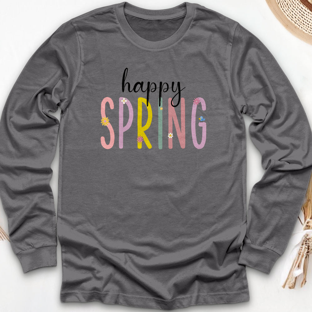 Happy Spring Long Sleeve Tee