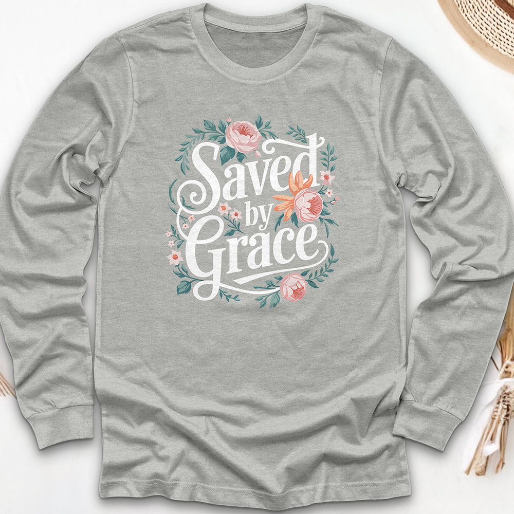 Saved By Grace Long Sleeve Tee