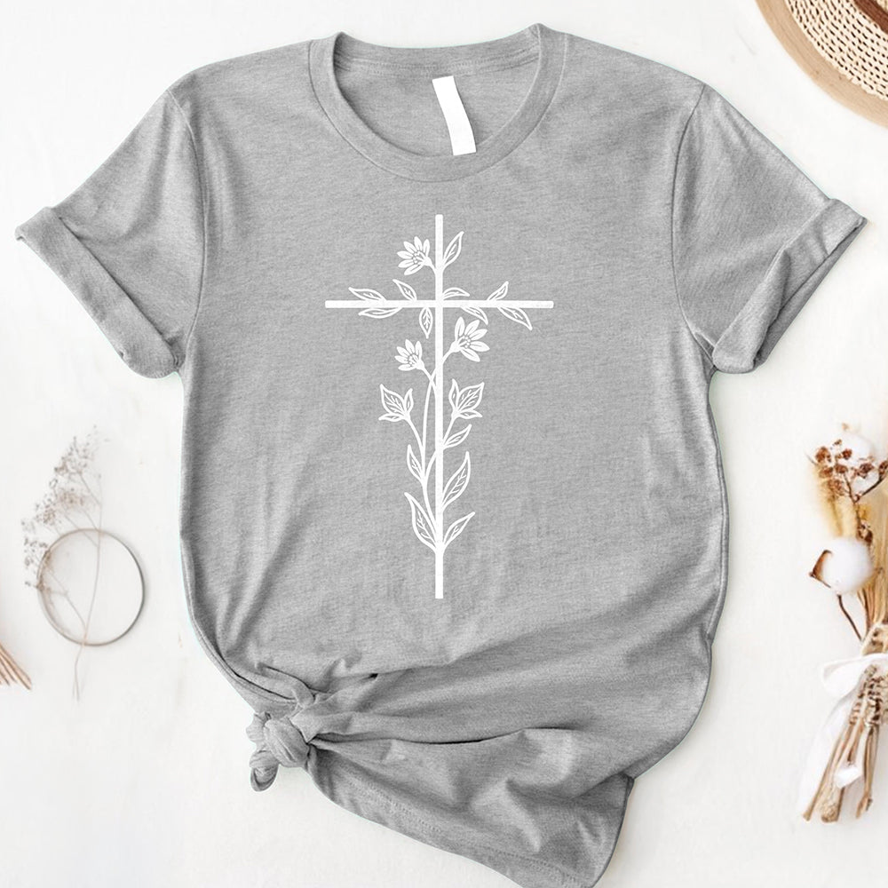 Floral Cross Tee
