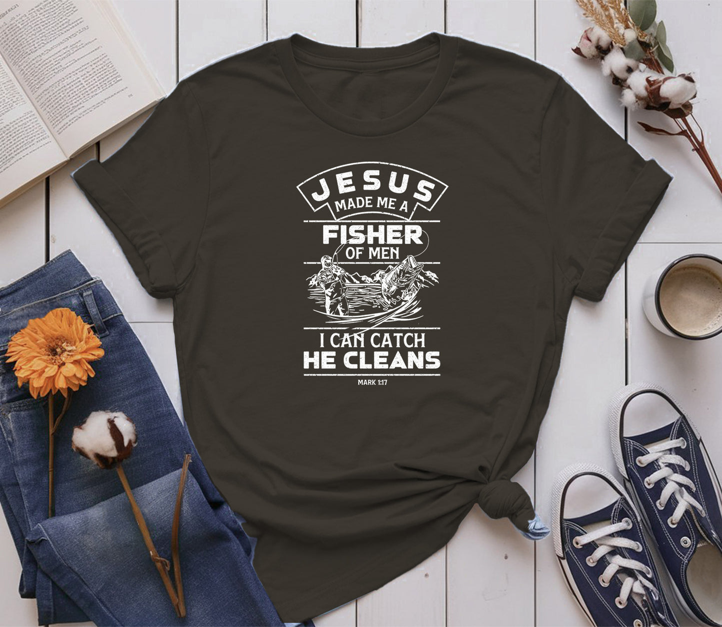 Jesus made me a Fisher of Men, I can catch, he cleans