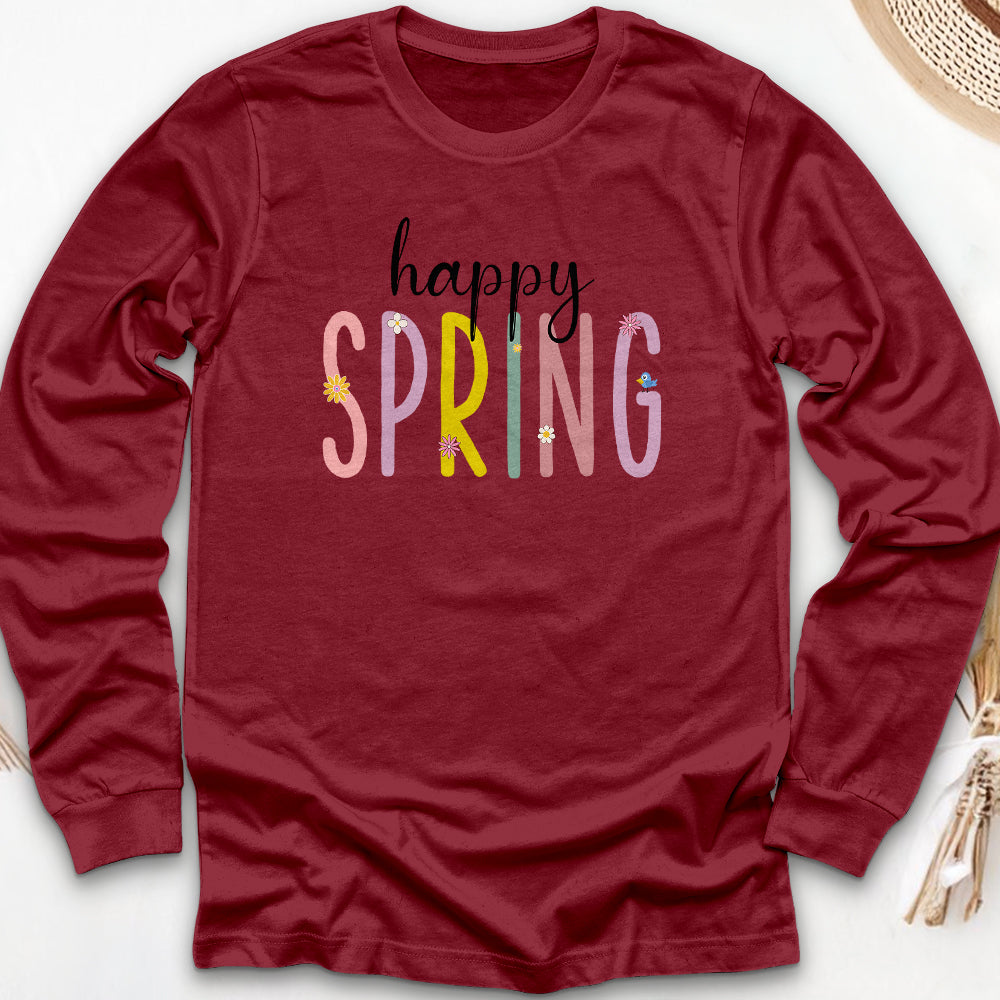 Happy Spring Long Sleeve Tee
