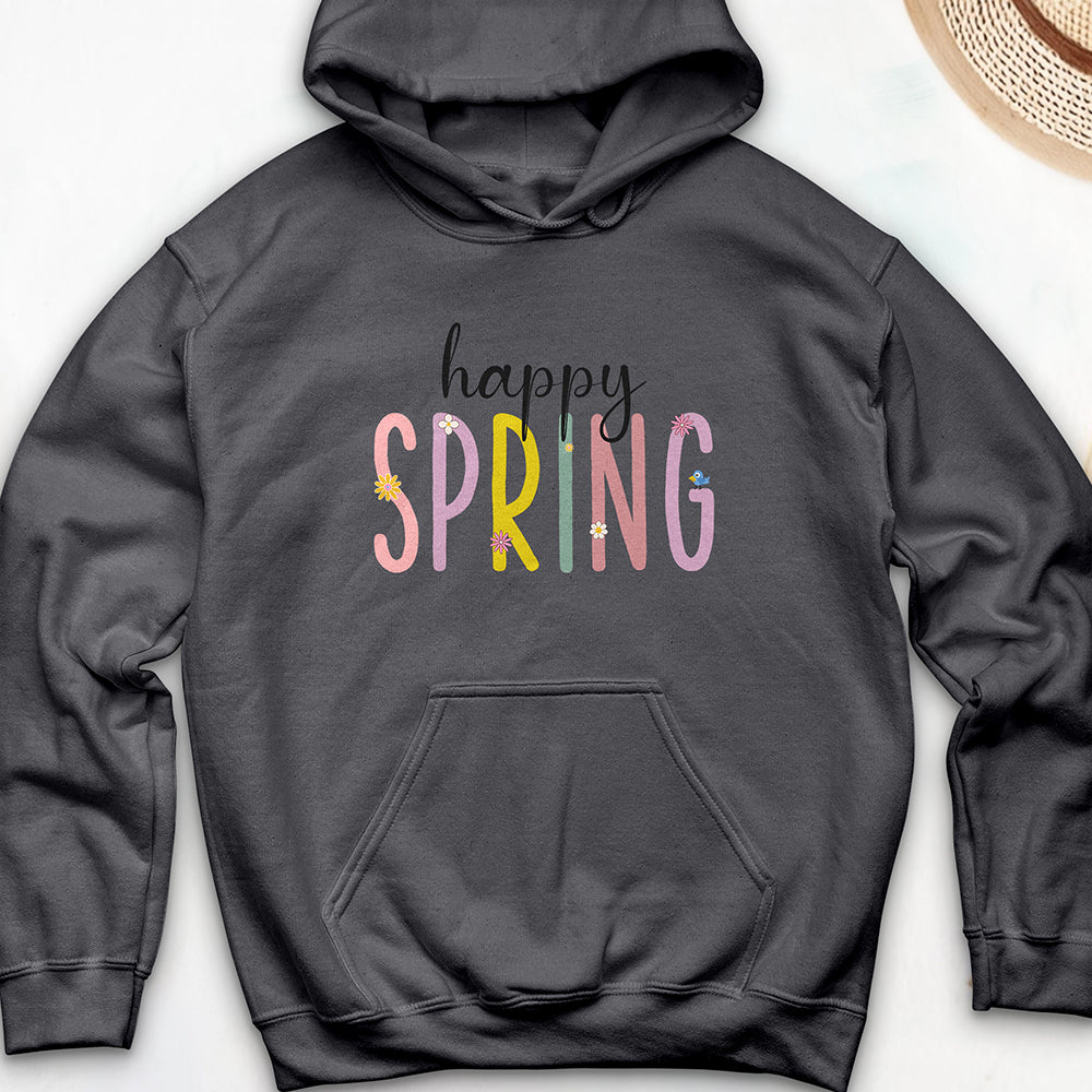 Happy Spring Hooded Sweatshirt