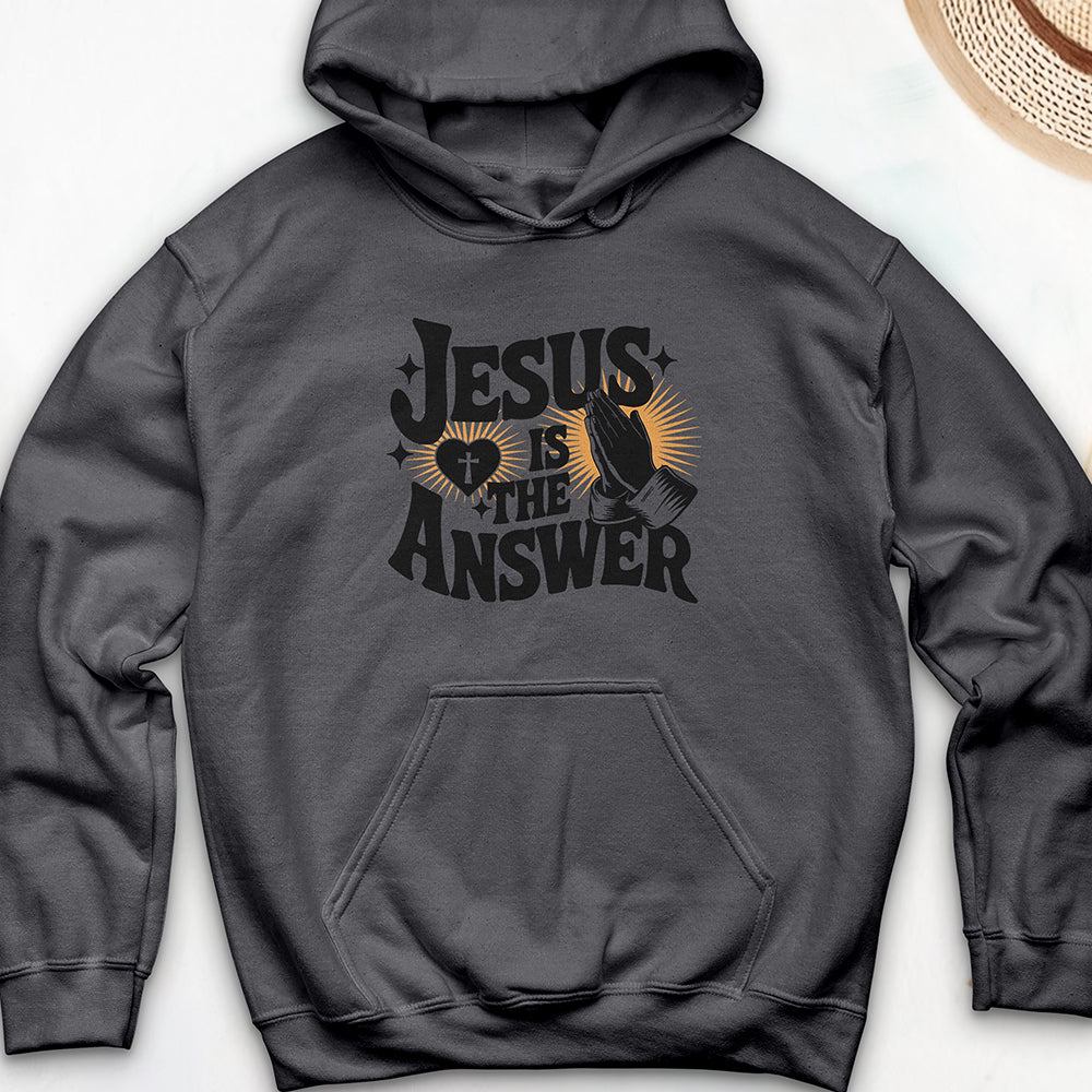 Jesus Is The Answer Hooded Sweatshirt