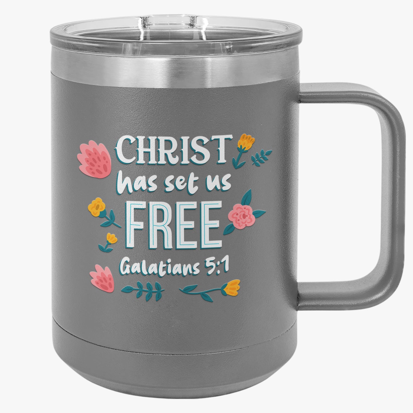 Galatians 5-1 -1 Coffee Mug Tumbler, 15oz