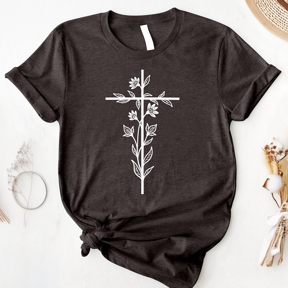 Floral Cross Tee