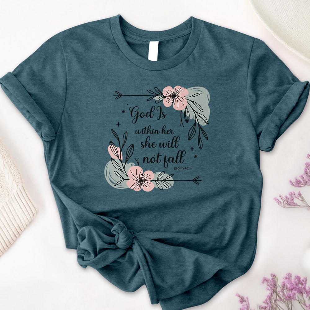 God Is Within Her She Will Not Fall Tee