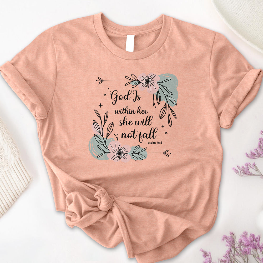 God Is Within Her She Will Not Fall Tee