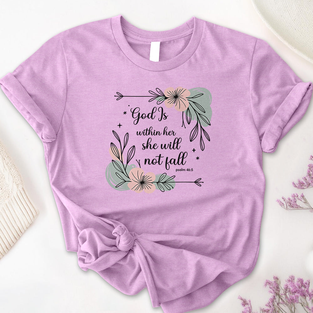 God Is Within Her She Will Not Fall Tee