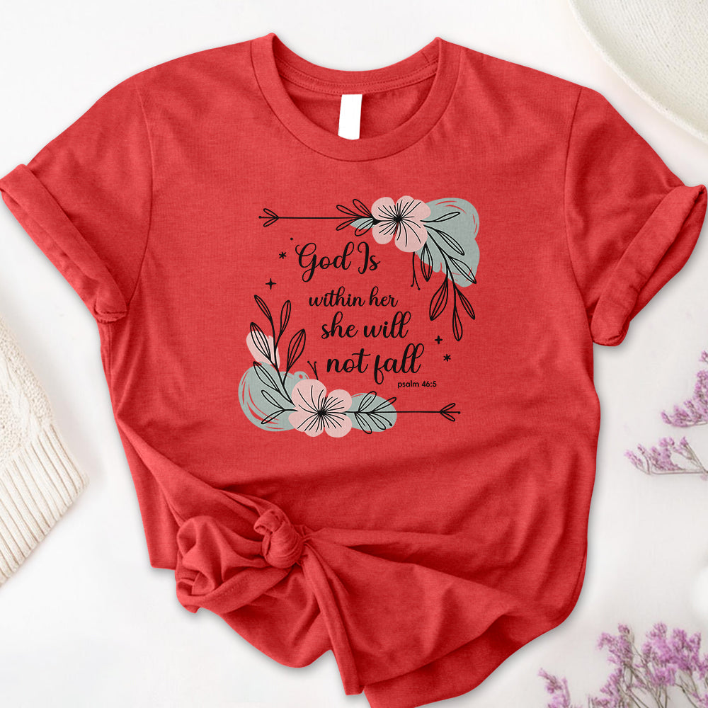 God Is Within Her She Will Not Fall Tee