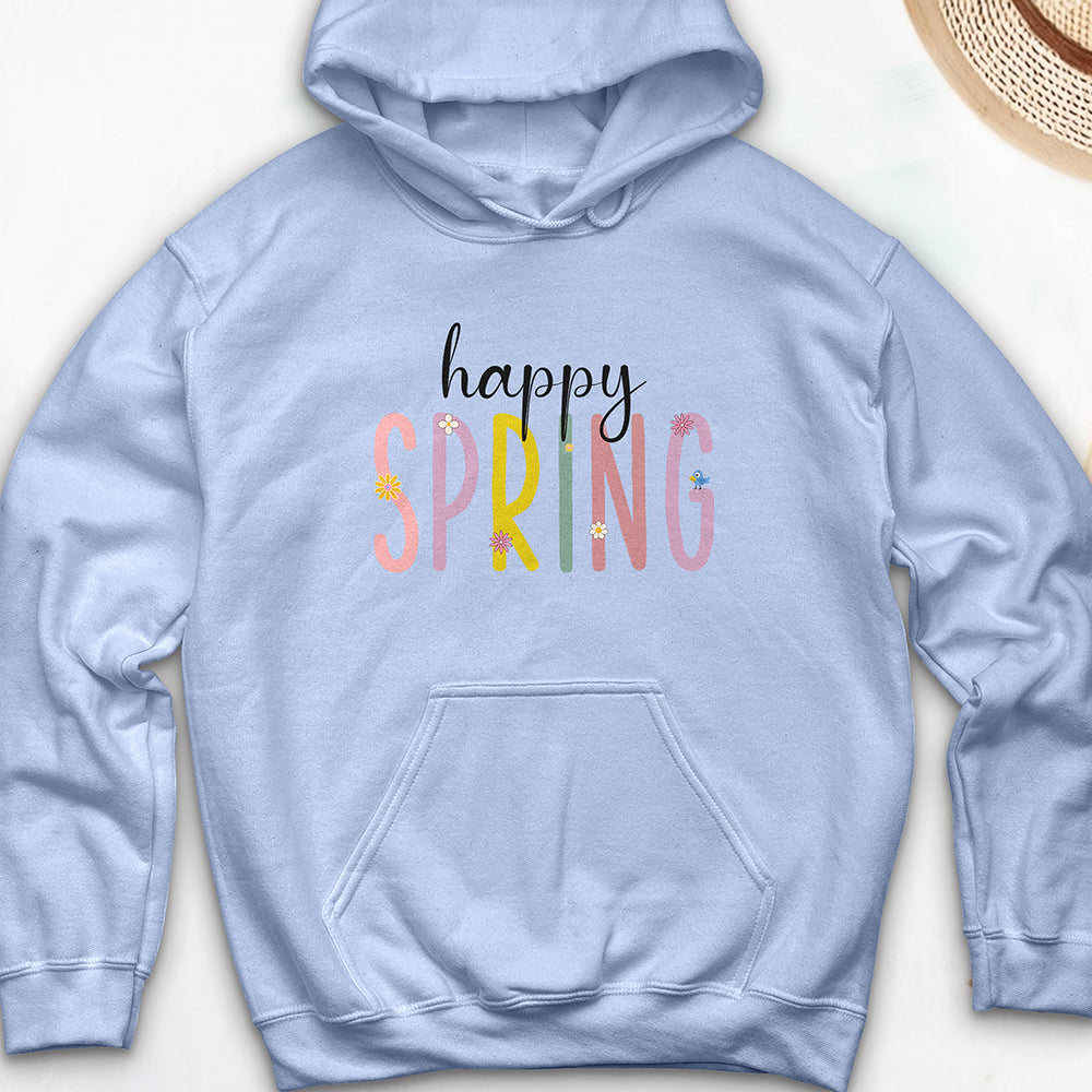 Happy Spring Hooded Sweatshirt