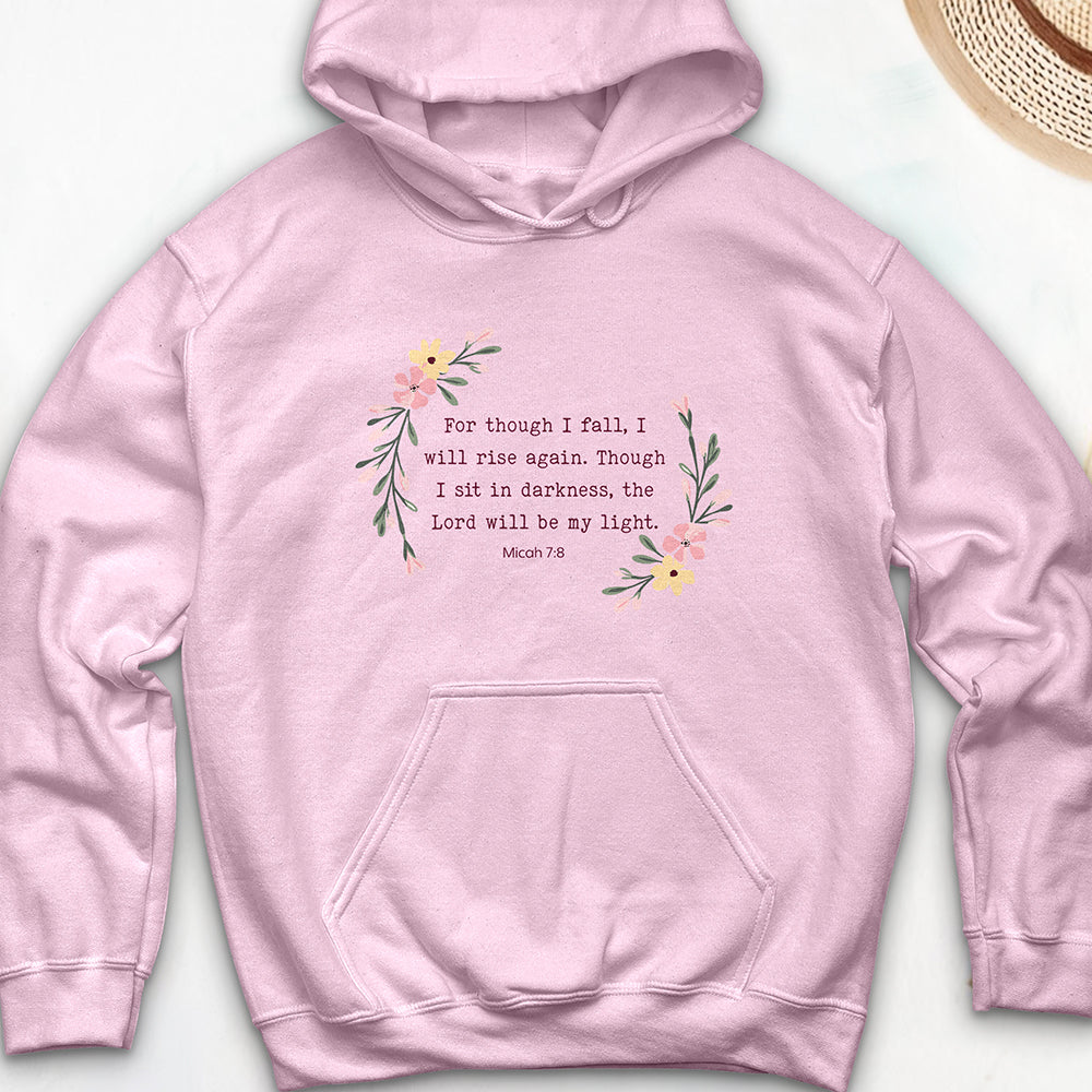 For Though I Fall Hooded Sweatshirt