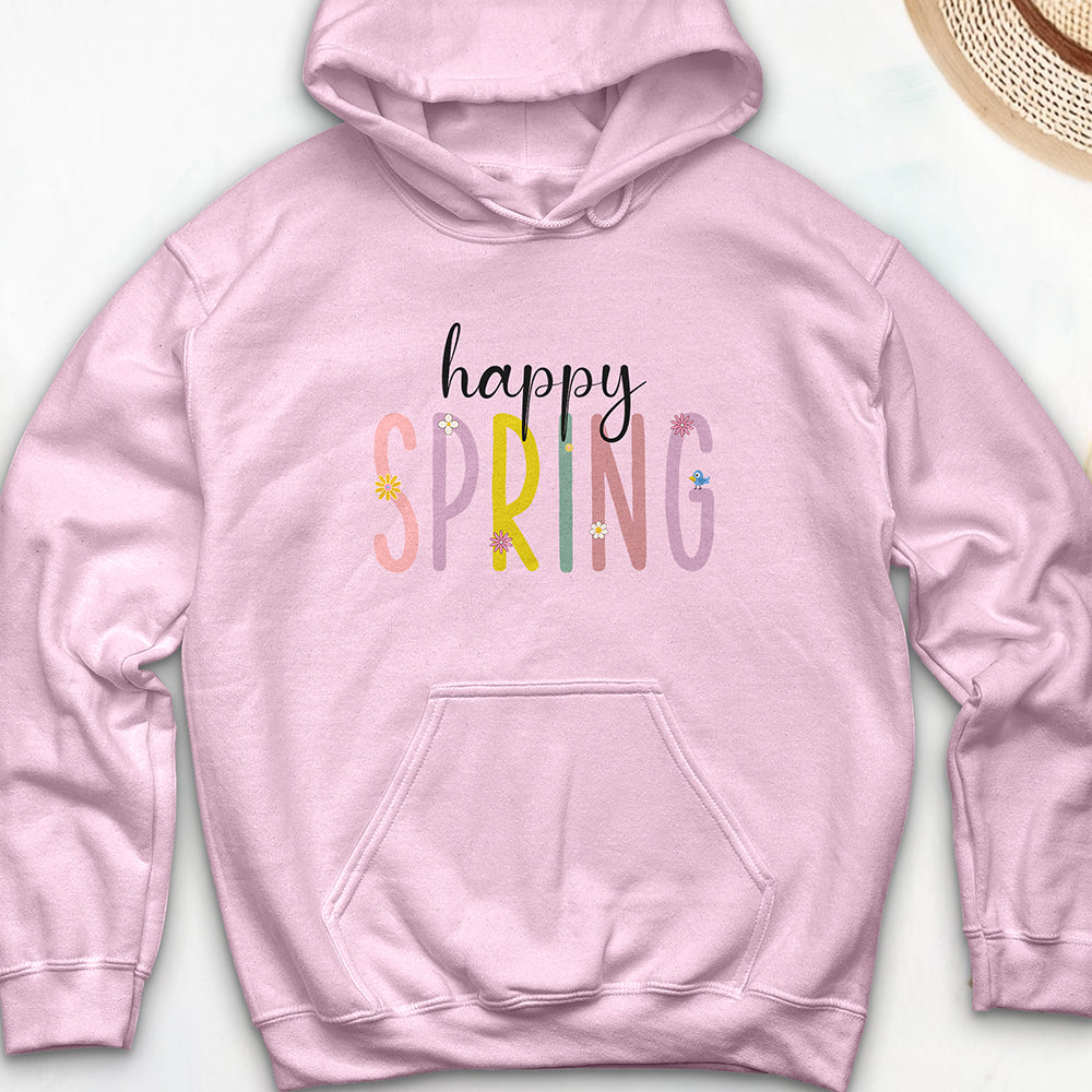 Happy Spring Hooded Sweatshirt