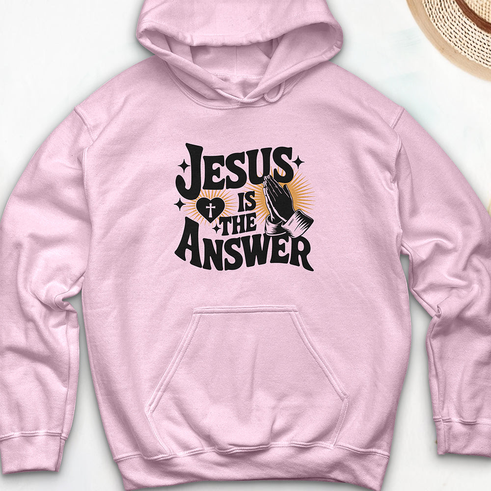 Jesus Is The Answer Hooded Sweatshirt