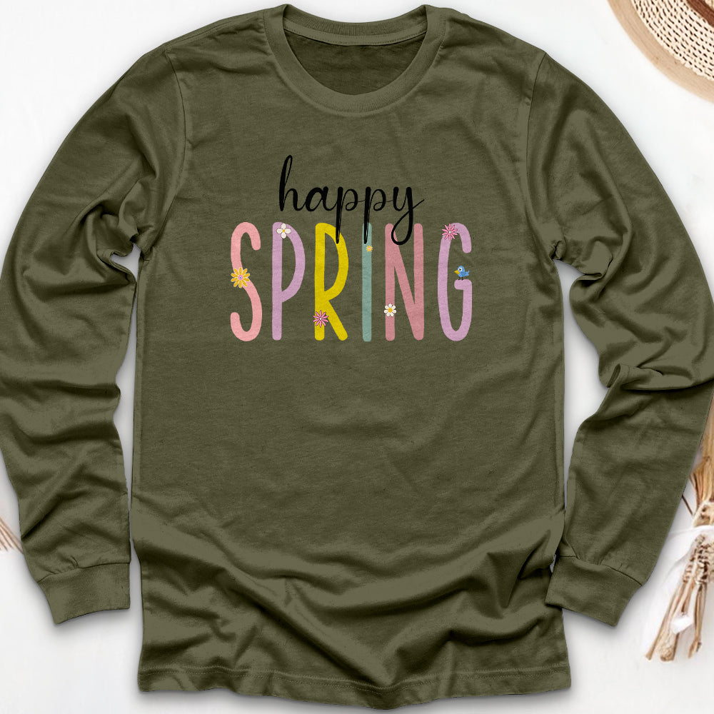 Happy Spring Long Sleeve Tee