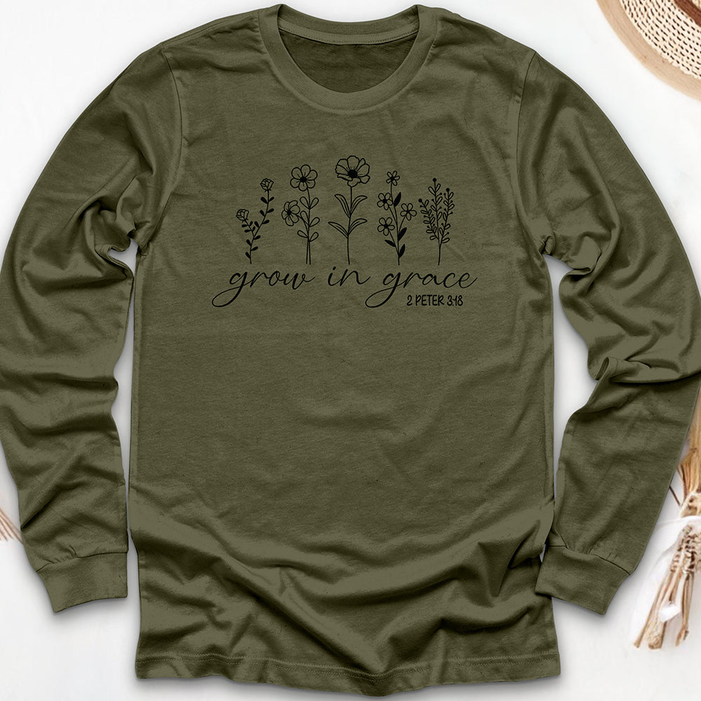 Grow in Grace Long Sleeve Tee