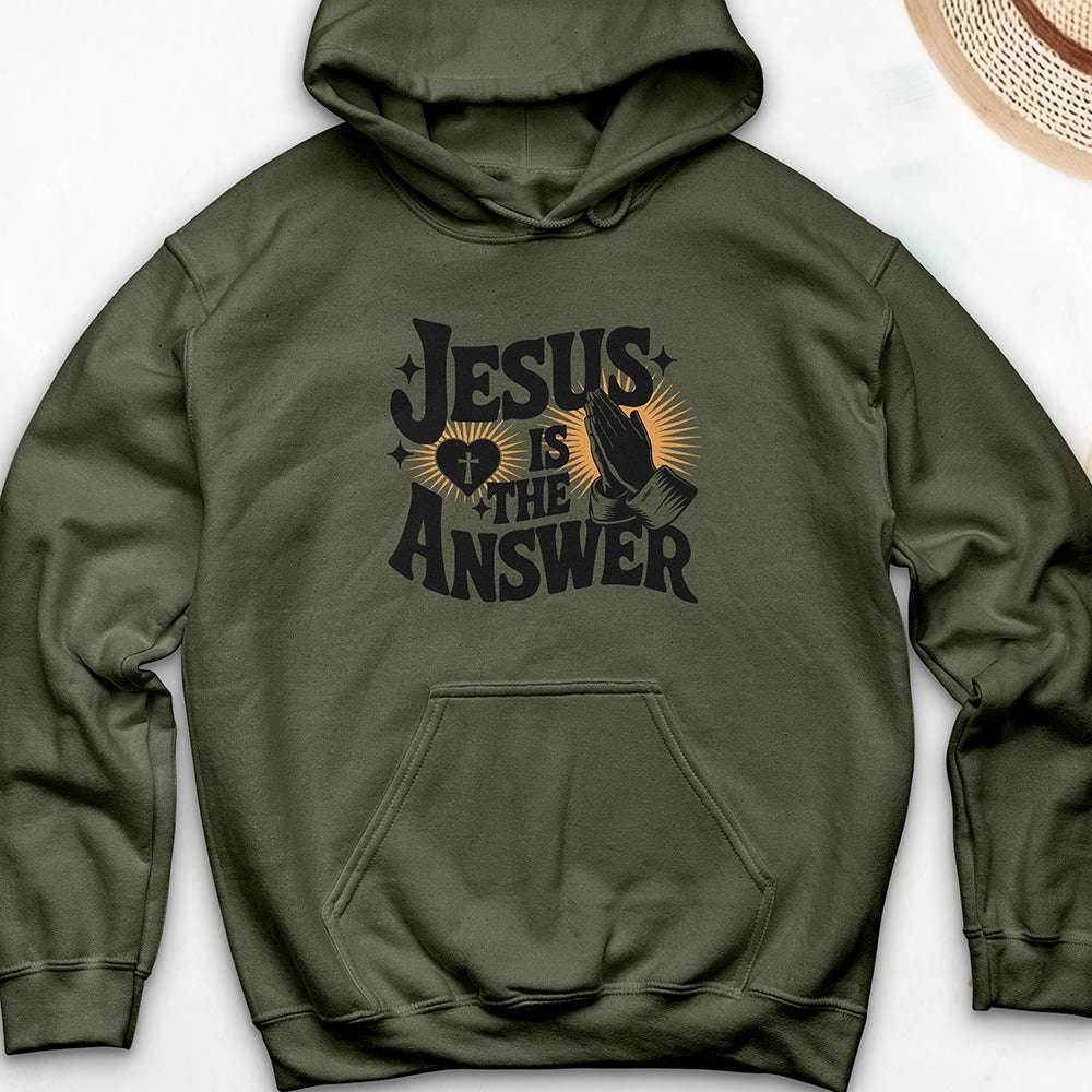 Jesus Is The Answer Hooded Sweatshirt
