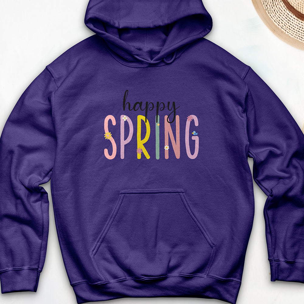 Happy Spring Hooded Sweatshirt