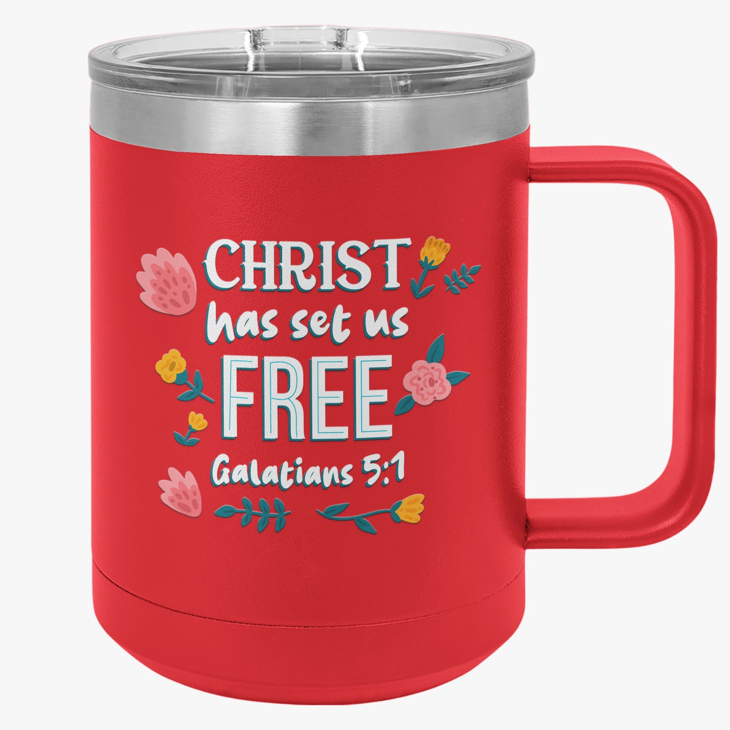 Galatians 5-1 -1 Coffee Mug Tumbler, 15oz