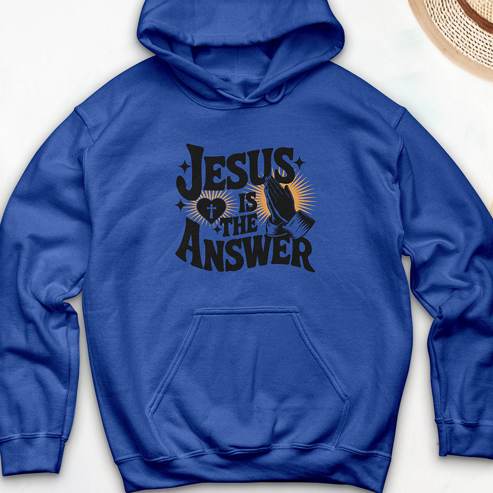 Jesus Is The Answer Hooded Sweatshirt