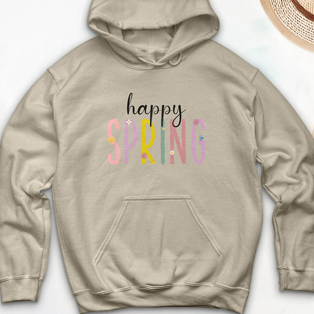 Happy Spring Hooded Sweatshirt