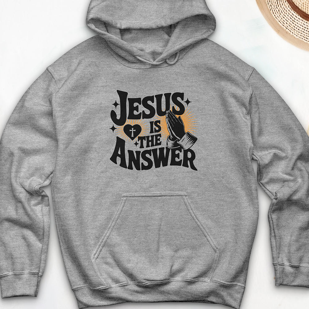 Jesus Is The Answer Hooded Sweatshirt