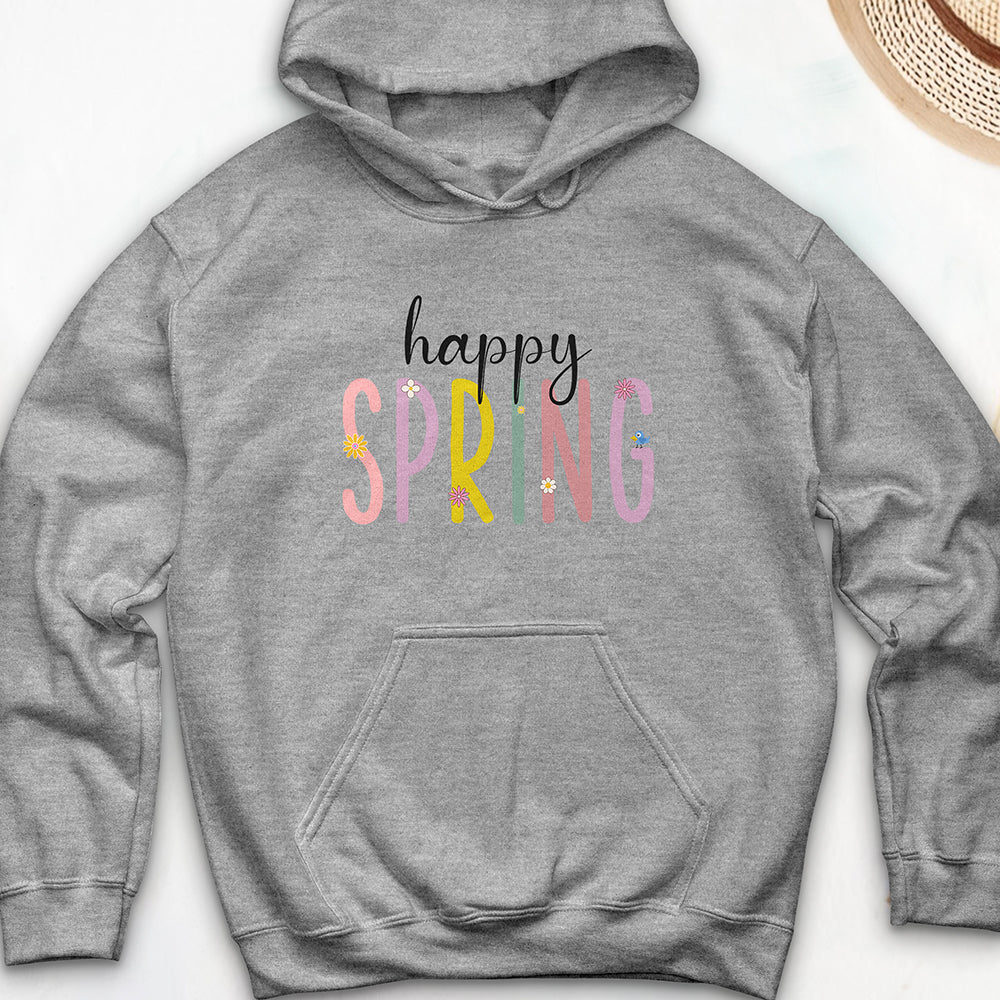 Happy Spring Hooded Sweatshirt