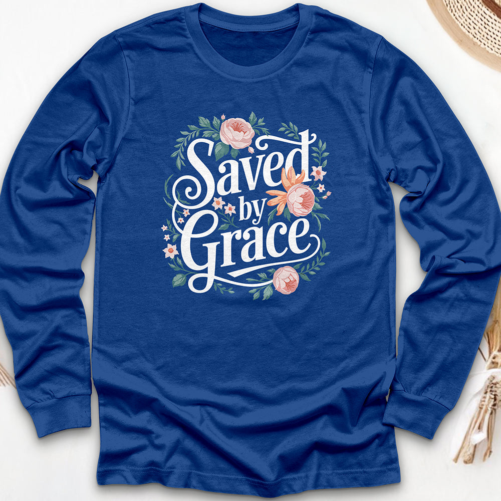 Saved By Grace Long Sleeve Tee