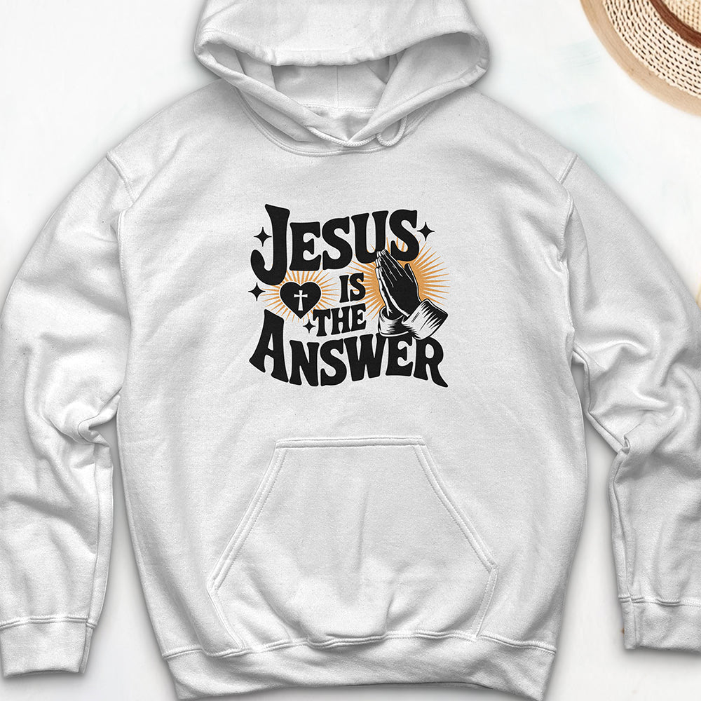 Jesus Is The Answer Hooded Sweatshirt