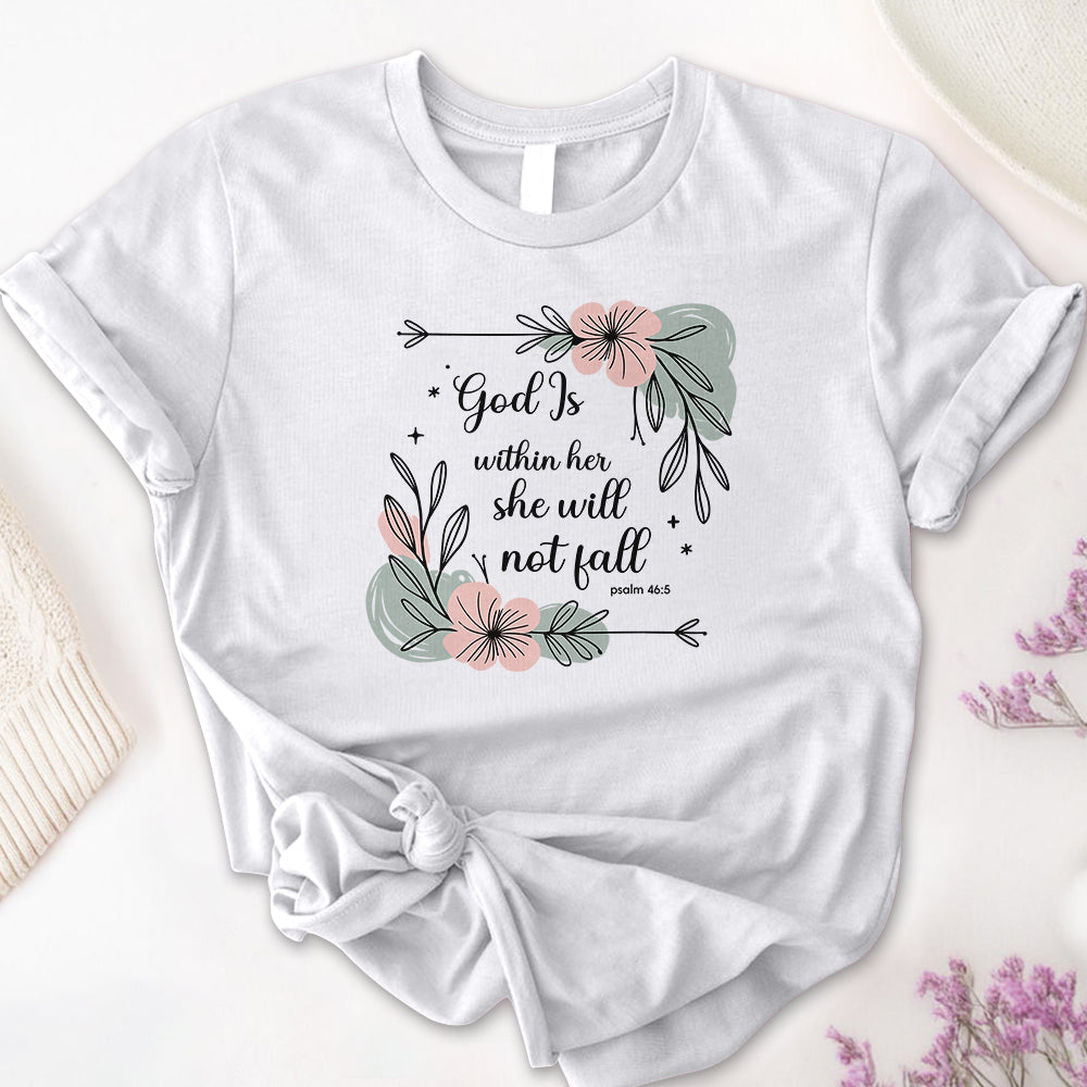 God Is Within Her She Will Not Fall Tee