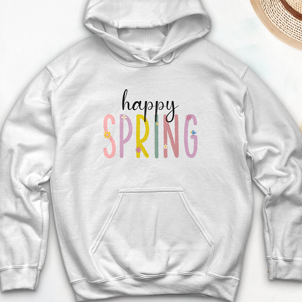 Happy Spring Hooded Sweatshirt