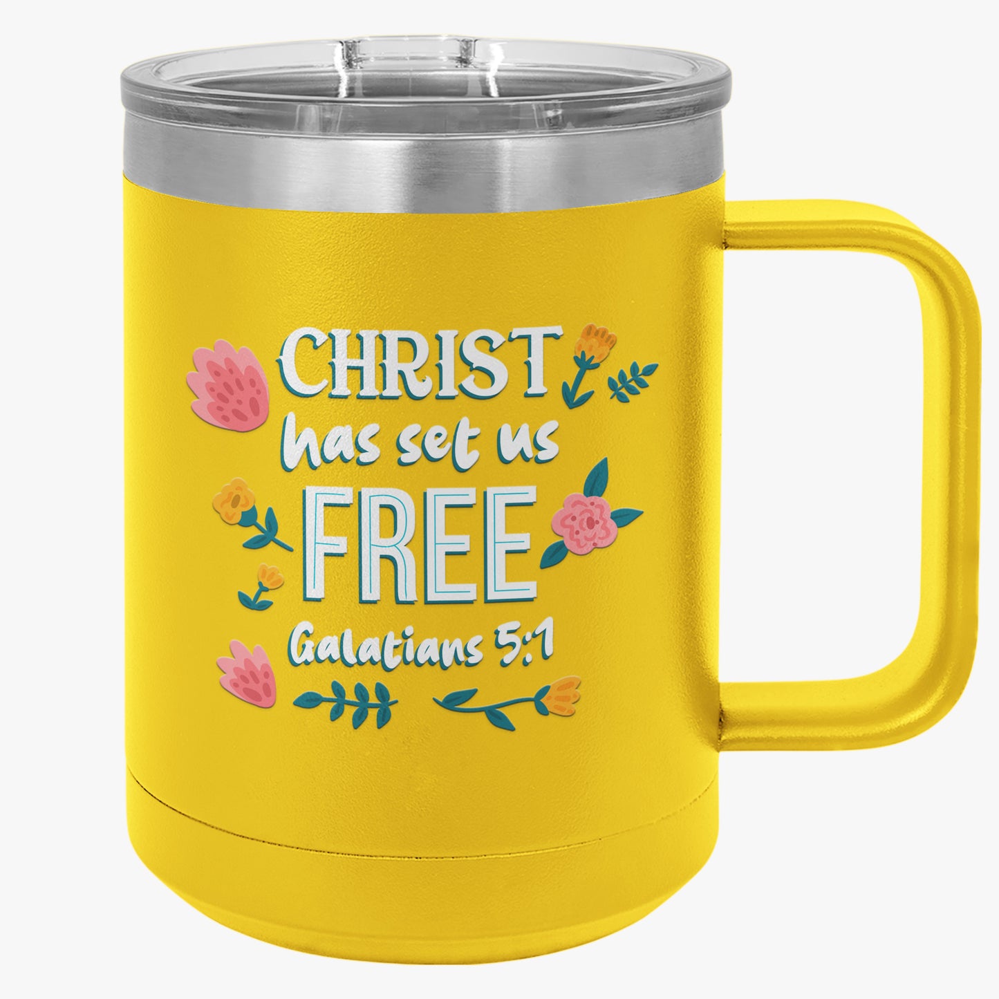 Galatians 5-1 -1 Coffee Mug Tumbler, 15oz
