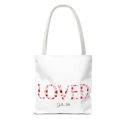 Loved John 3:16 Tote Bag