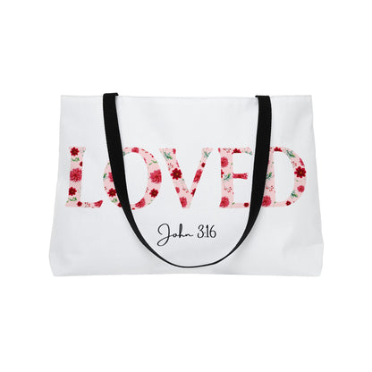Loved John 3:16 Weekender Tote Bag